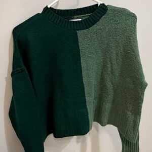 Arizona Jean Company Cropped Color-block Sweater